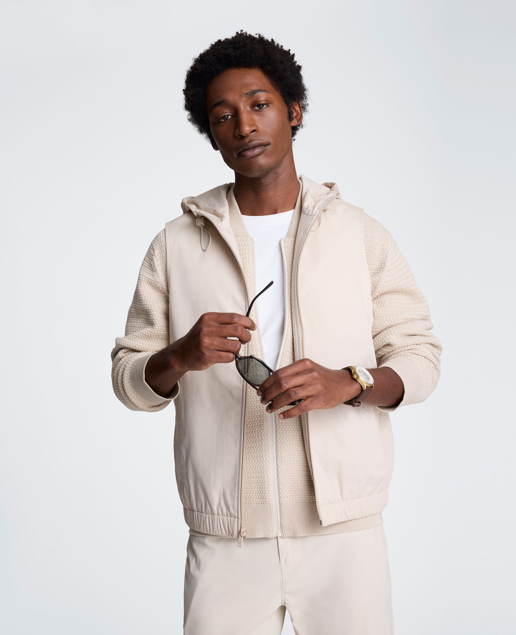 Kenneth Cole - Gathered Bottom Vest MENS OUTERWEAR for Men 