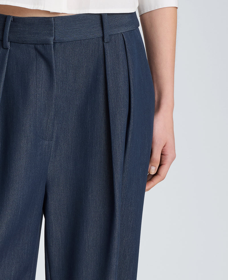 Kenneth Cole - High Rise Fly Front Belted Pant WOMENS PANTS for Women