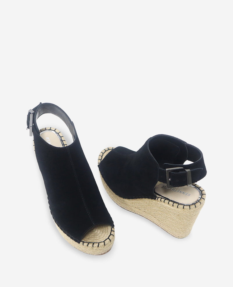 Kenneth Cole - Olivia Suede Espadrille Wedge Sandal WOMENS SANDAL for Women