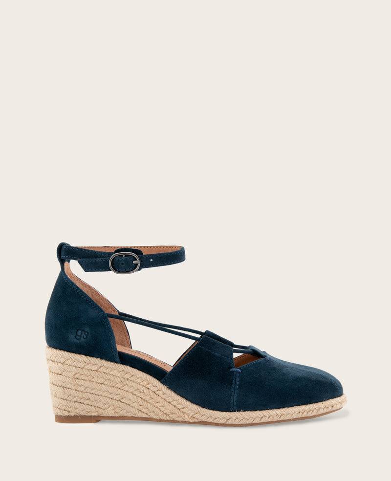 Kenneth Cole - GENTLE SOULS - Ori Suede Closed Toe Espadrille Wedge WOMENS HEELS for Women