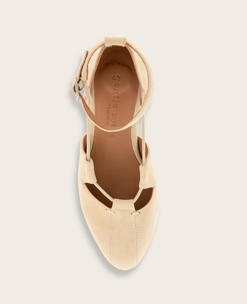 Kenneth Cole - GENTLE SOULS - Ori Suede Closed Toe Espadrille Wedge WOMENS HEELS for Women