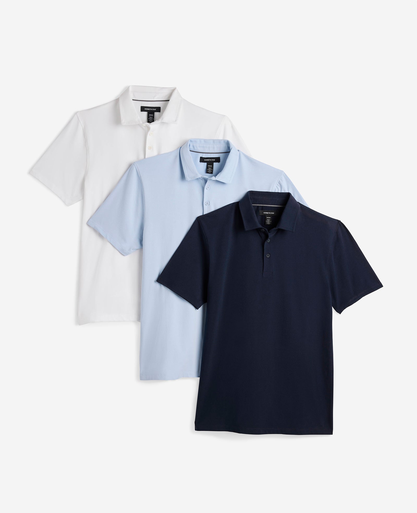 Shop Performance Button Polo Bundle: 3-Pack | Kenneth Cole