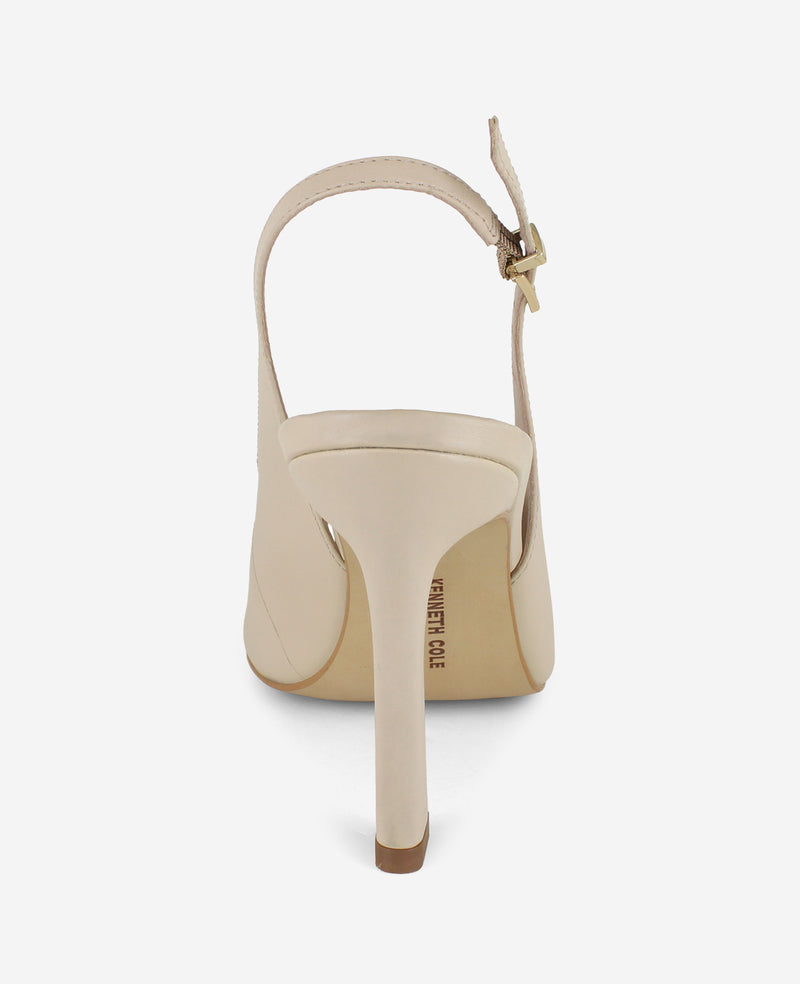 Kenneth Cole - Priya Leather Peep-Toe Slingback Heel WOMENS HEELS for Women