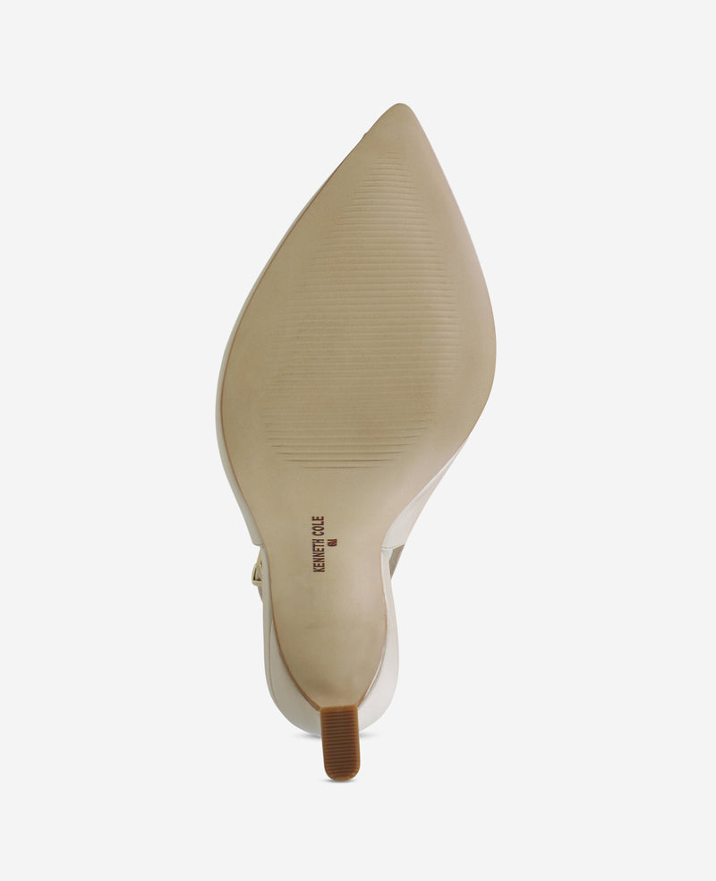 Kenneth Cole - Priya Leather Peep-Toe Slingback Heel WOMENS HEELS for Women