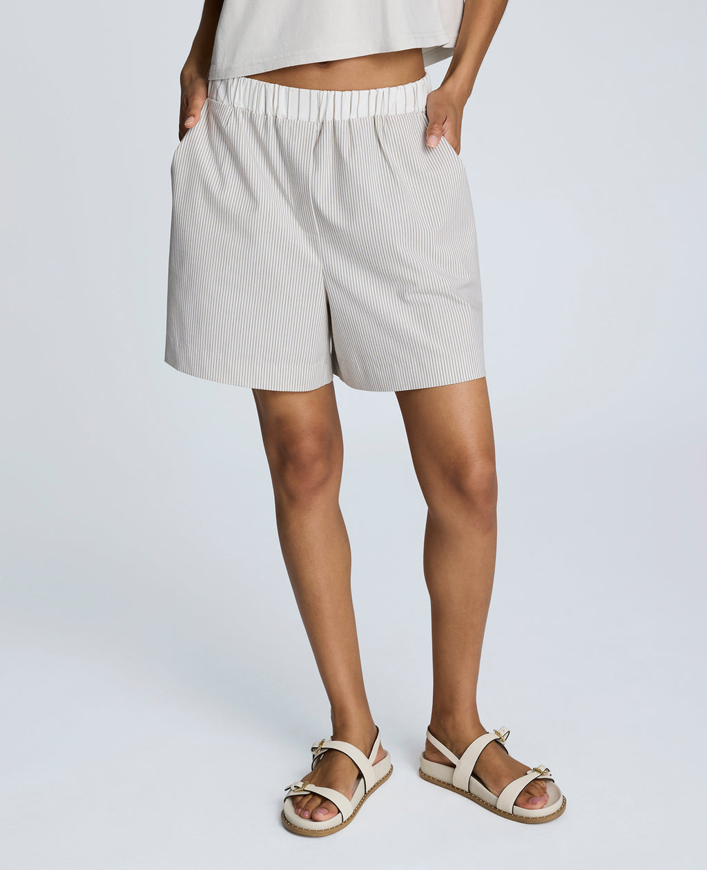 Kenneth Cole - Pull-On Elastic Waistband Boxer Shorts WOMENS SHORTS for Women 