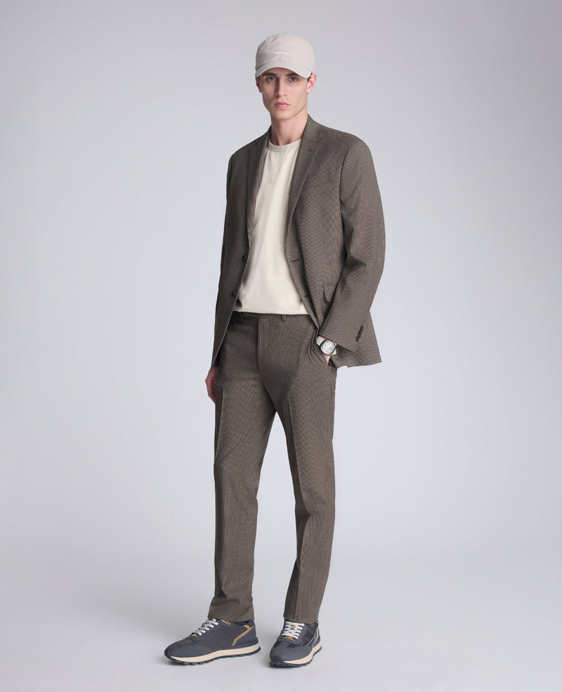 Kenneth Cole - Ready Flex Slim Fit Puppy Tooth Nested Suit MENS NESTED SUIT for Men