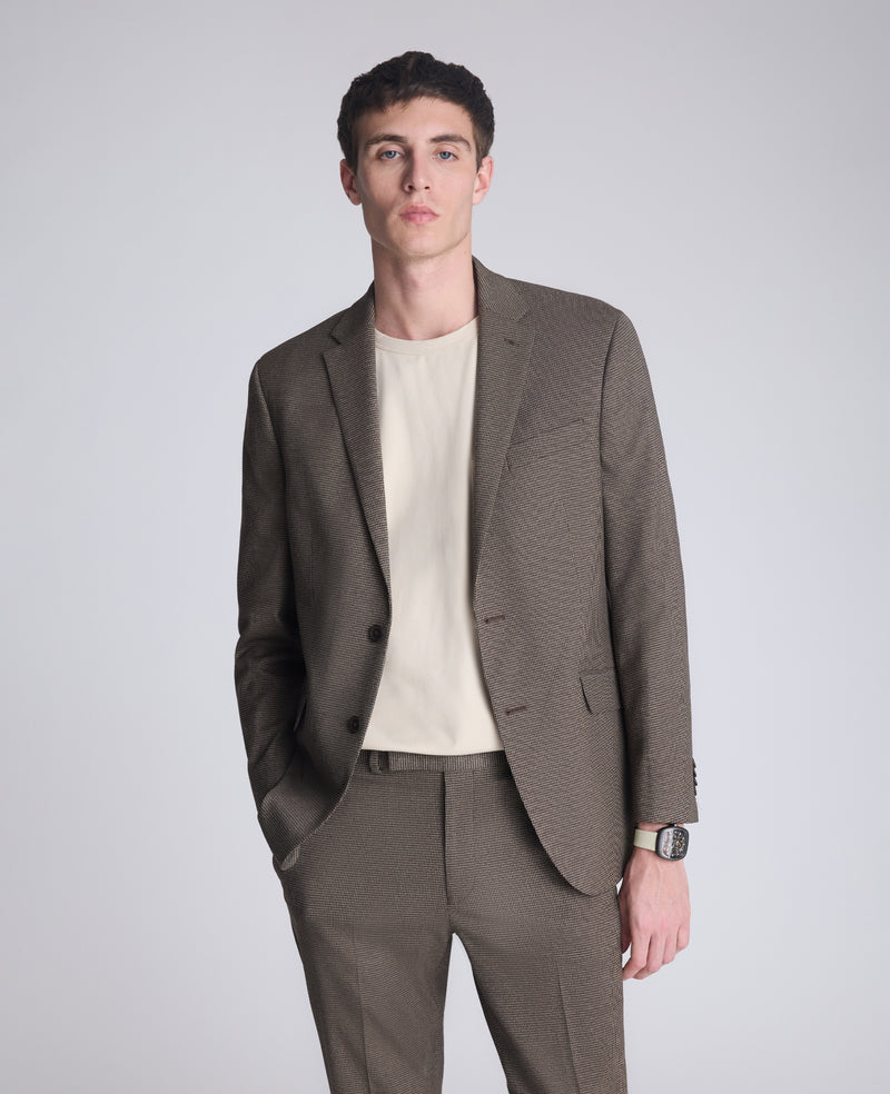 Kenneth Cole - Ready Flex Slim Fit Puppy Tooth Nested Suit MENS NESTED SUIT for Men