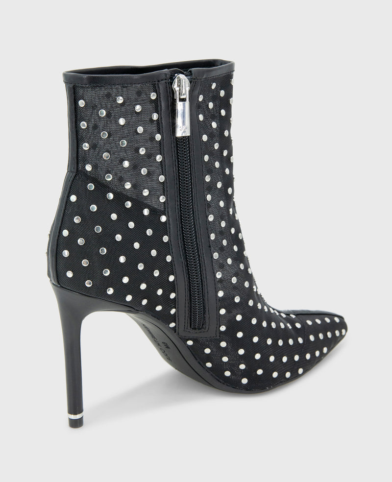 Kenneth Cole - Quincy Mesh Micro Stud Heel Ankle Bootie WOMENS BOOT for Women