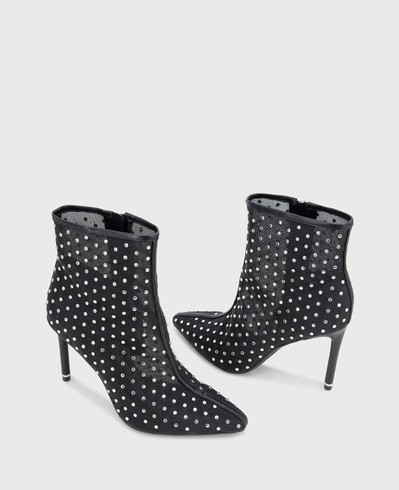 Kenneth Cole - Quincy Mesh Micro Stud Heel Ankle Bootie WOMENS BOOT for Women