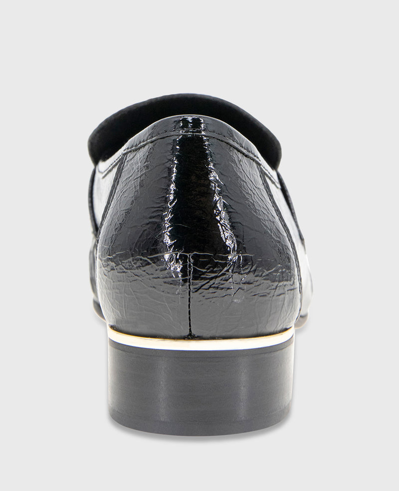 Kenneth Cole - Reece Crinkle Patent Penny Loafer WOMENS FLAT for Women