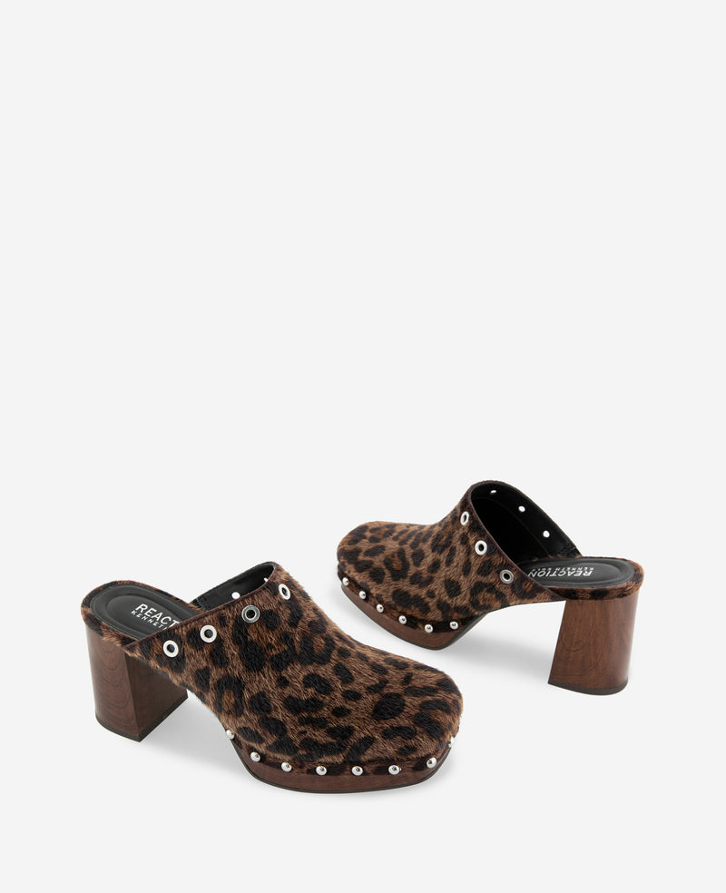 Kenneth Cole - REACTION- Kalley Calf Hair Slip-On Mule WOMENS HEELS for Women