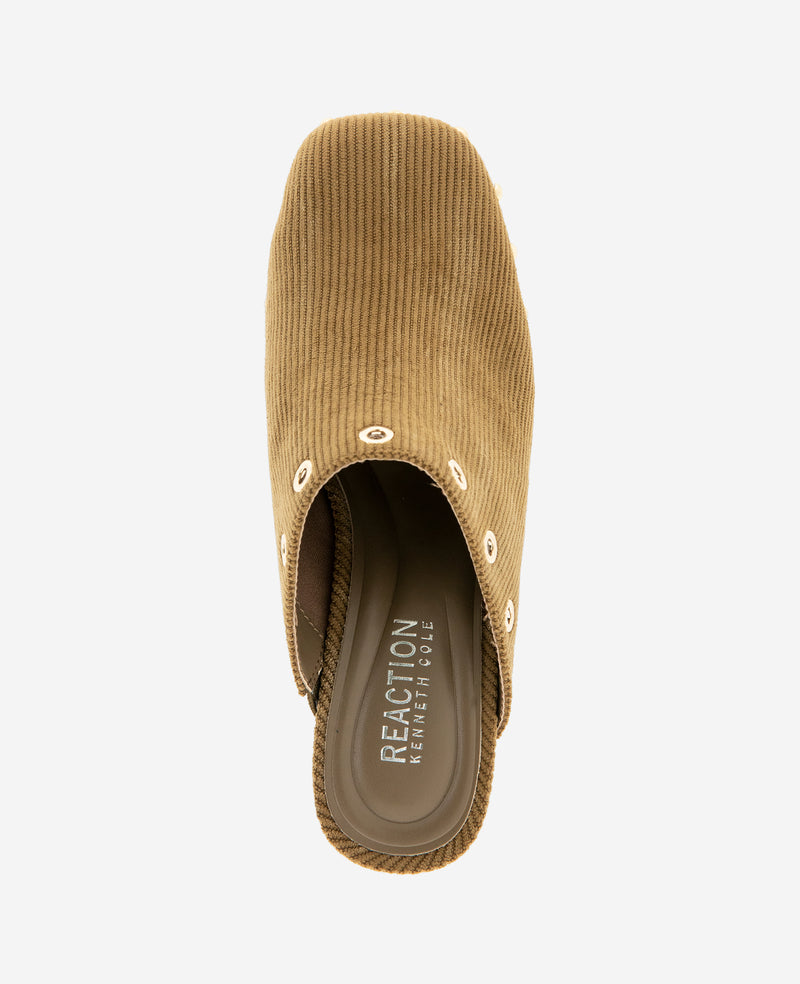 Kenneth Cole - REACTION- Kalley Couduroy Slip-On Mule WOMENS HEELS for Women