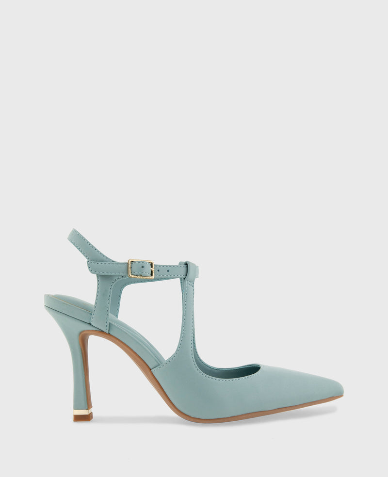 Kenneth Cole - Romi Leather Ankle Slingback Heel WOMENS HEELS for Women