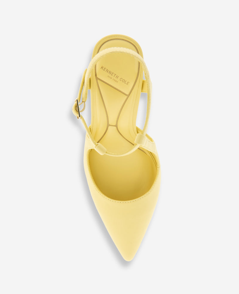 Kenneth Cole - Romi Leather Ankle Slingback Heel WOMENS HEELS for Women