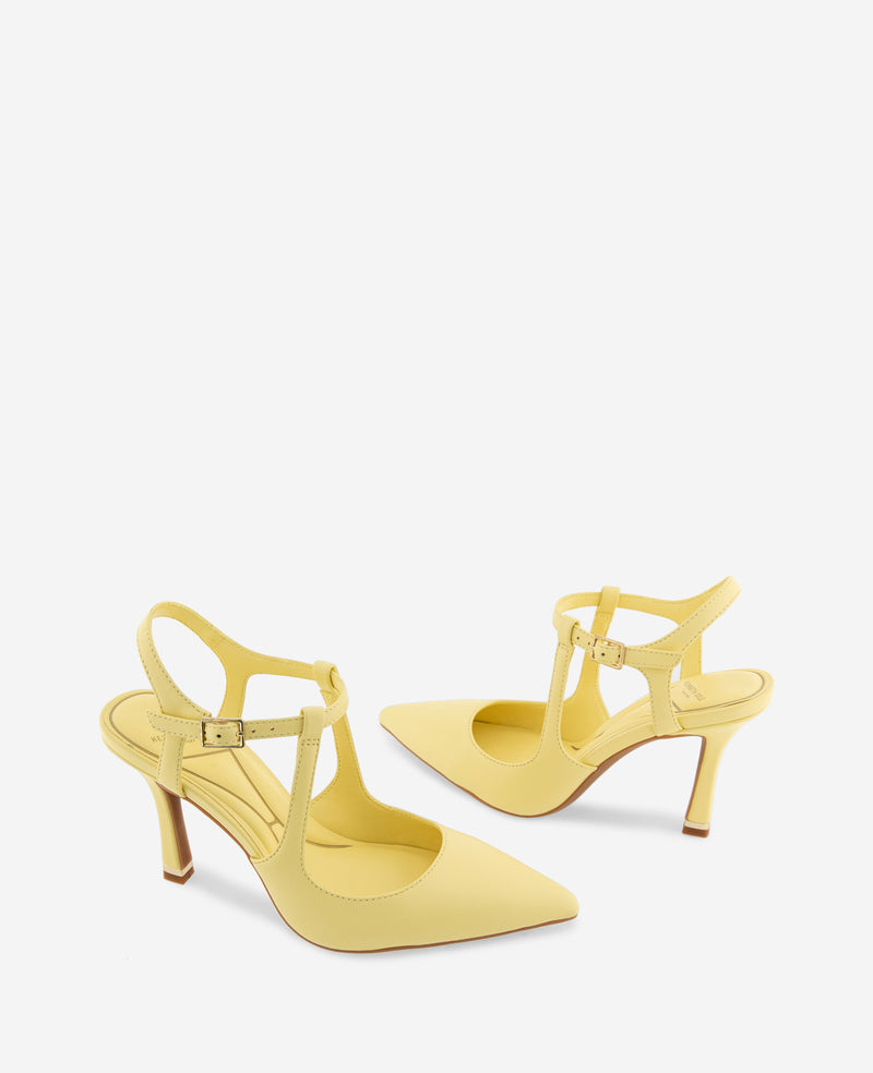 Kenneth Cole - Romi Leather Ankle Slingback Heel WOMENS HEELS for Women