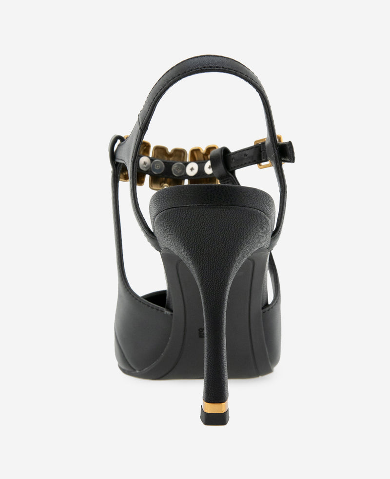 Kenneth Cole - Romi Leather Hardware Ankle Slingback Heel WOMENS HEELS for Women