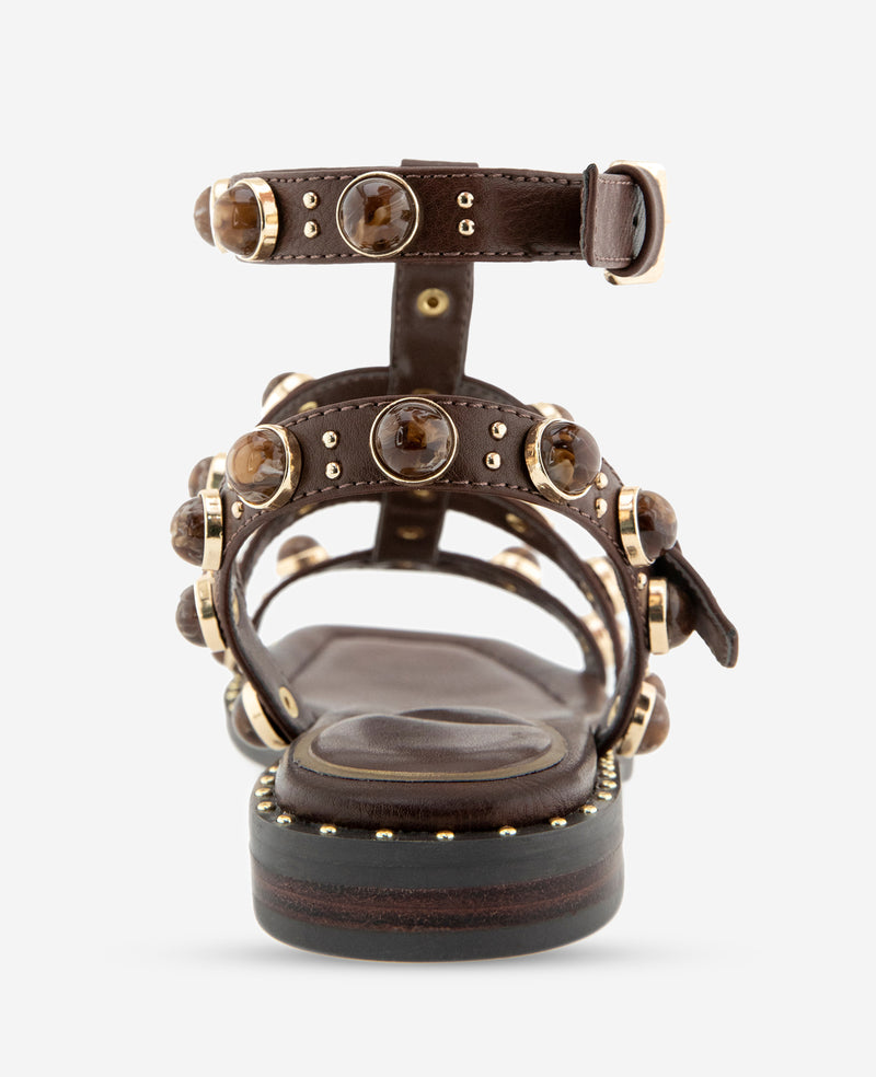 Kenneth Cole - Ruby Leather Jewel Gladiator Sandal WOMENS SANDAL for Women