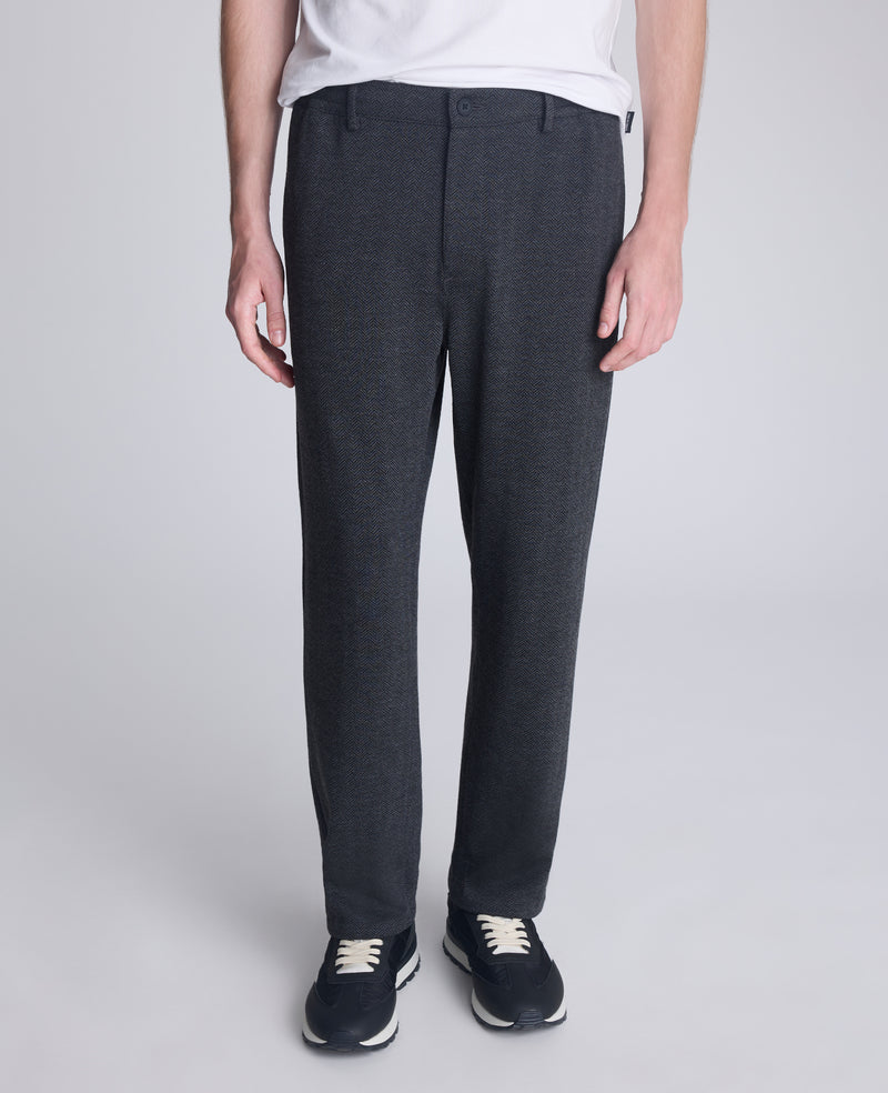 Shop Relaxed Cropped Slacks: Charcoal Mix, Stretch Fit | KC Shop Relaxed Cropped Slacks: Charcoal Mix, Stretch Fit | KC