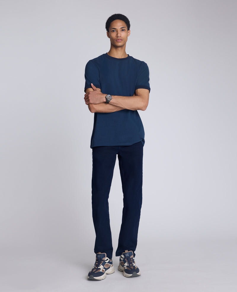 Kenneth Cole - Ribbed Crewneck Tee MENS SWEATER for Men