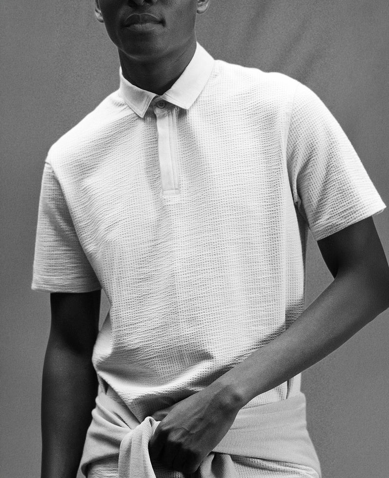 Kenneth Cole - Mixed Media Polo MENS SHIRT for Men