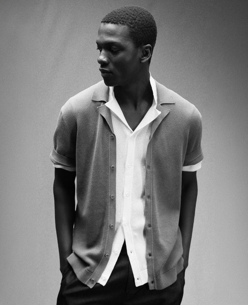 Kenneth Cole - Knit Camp Shirt MENS SHIRT for Men