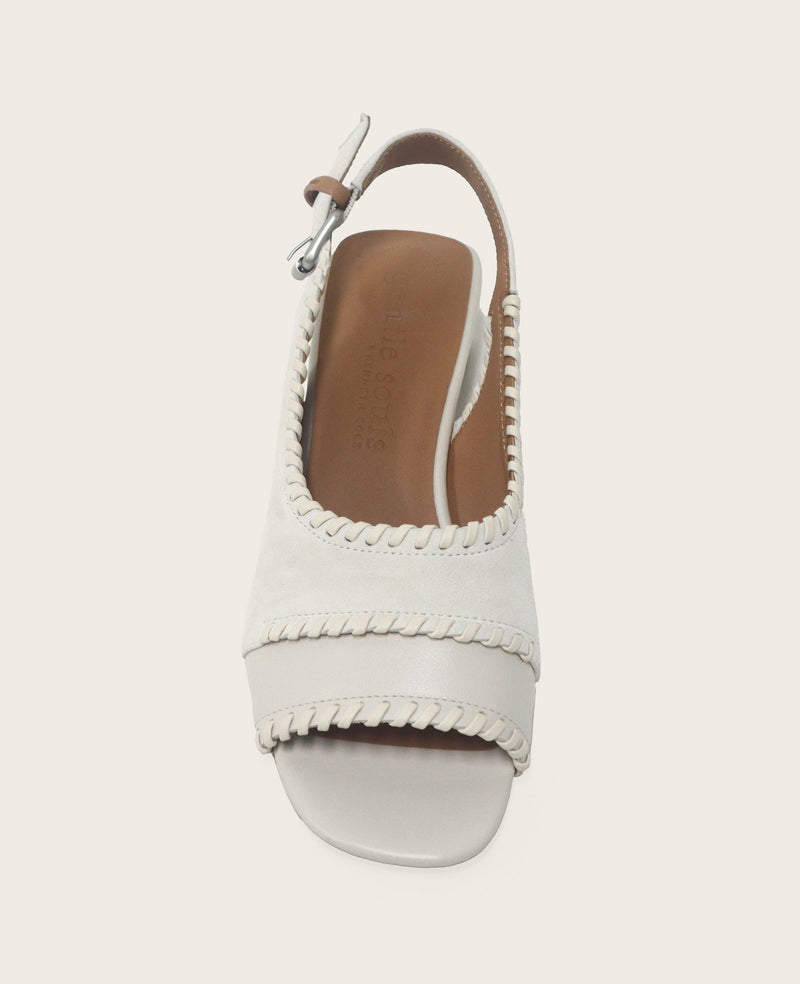 Kenneth Cole - GENTLE SOULS - Samarra Suede Braided Detail Slingback Heel WOMENS HEELS for Women