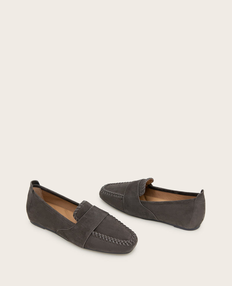 Sandra Suede Braid Detail Loafer | Gentle Souls by KC