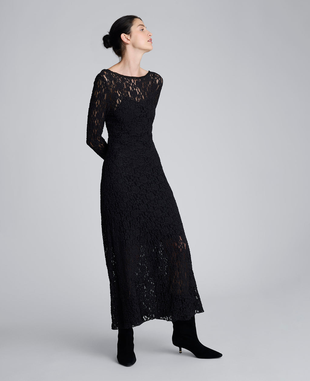 Kenneth Cole - Scoop Back Stretch Lace Maxi Dress WOMENS DRESS for Women 