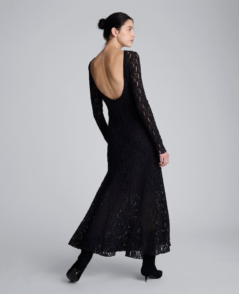 Kenneth Cole - Scoop Back Stretch Lace Maxi Dress WOMENS DRESS for Women