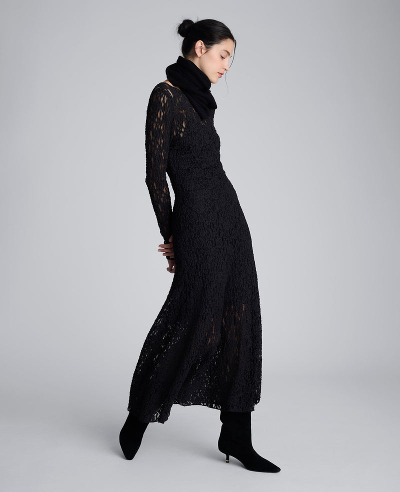 Kenneth Cole - Scoop Back Stretch Lace Maxi Dress WOMENS DRESS for Women