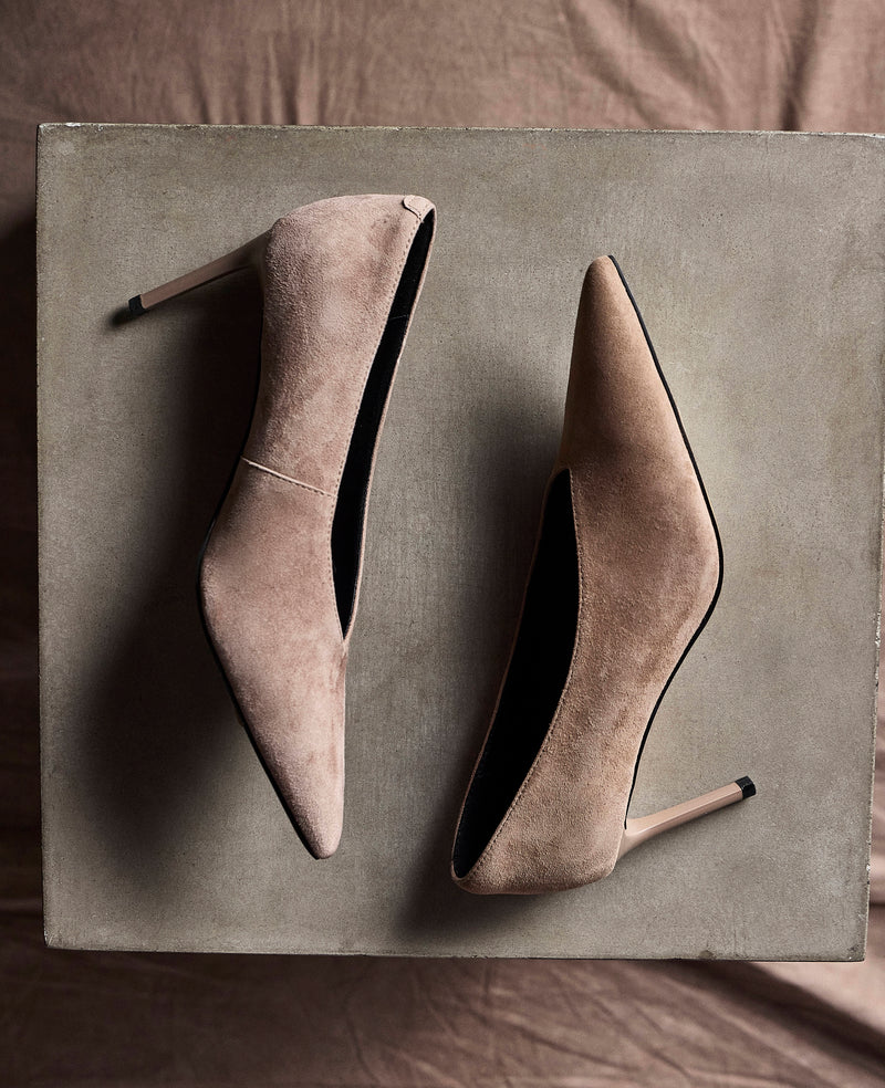 Kenneth Cole - Perfecto Suede High Vamp Pump WOMENS HEELS for Women