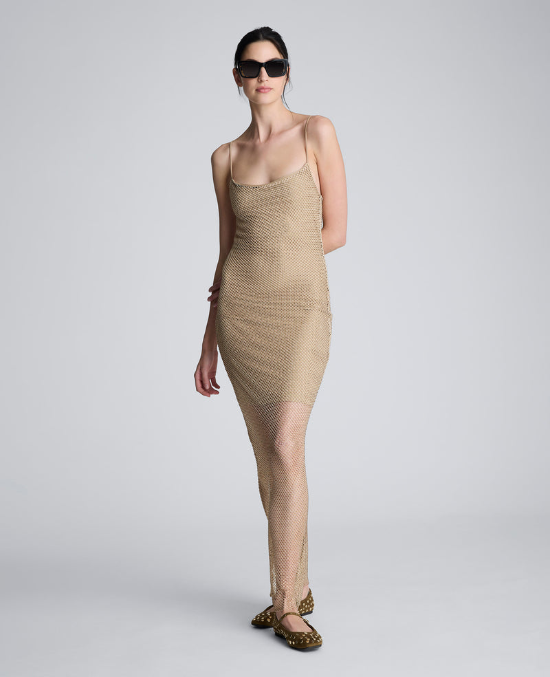 Kenneth Cole - Metallic Slip Maxi Dress WOMENS DRESS for Women