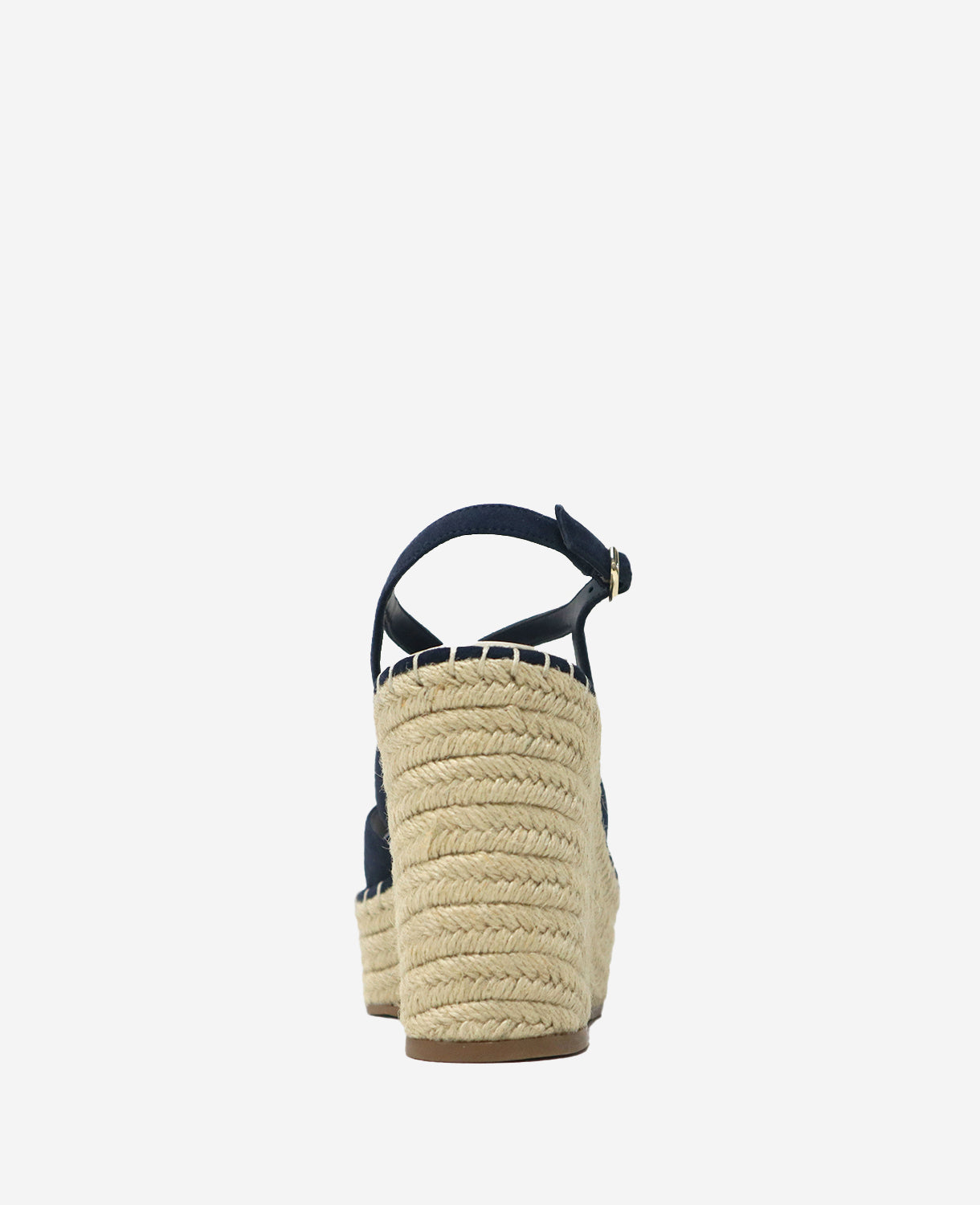 Shop Women's Navy Suede Espadrille Wedge Sandal | KC