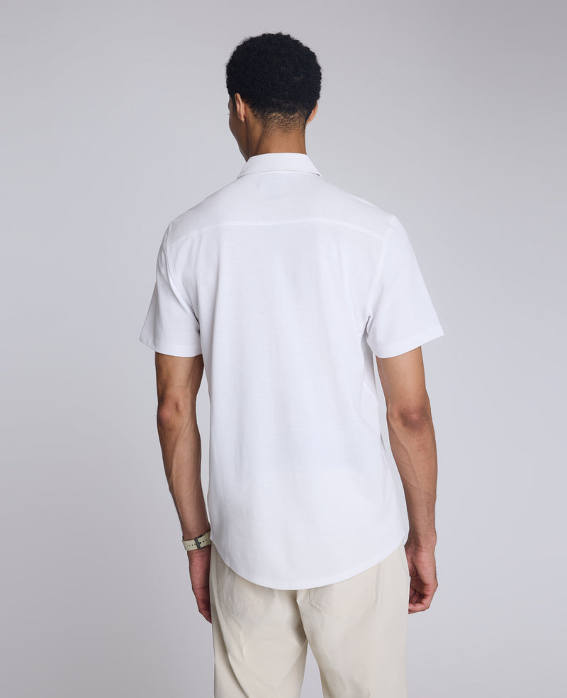 Kenneth Cole - Short Sleeve Sportshirt with Chest Pocket MENS SHIRT for Men