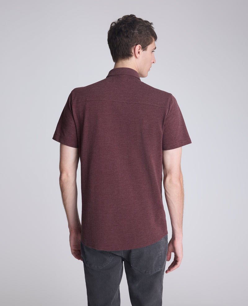 Kenneth Cole - Short Sleeve Sportshirt with Chest Pocket MENS SHIRT for Men