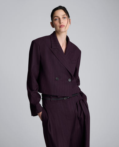 【sullen】90s Short Double Tailored Jacket STRIPECROPPEDDBJKT_11463648-