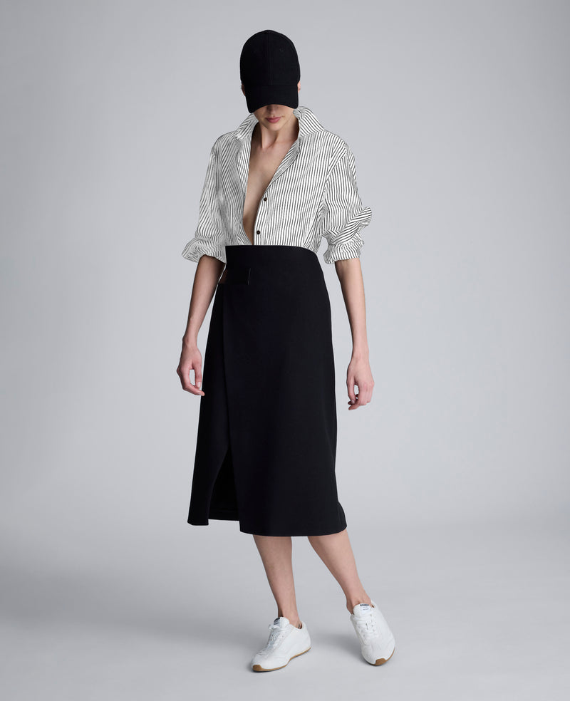 Kenneth Cole - Stripe Poplin Button Front Shirt  for Women