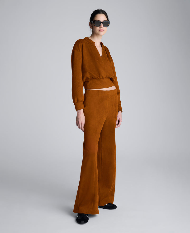 Kenneth Cole - Faux Suede Pull On Wide Leg Pant WOMENS PANTS for Women