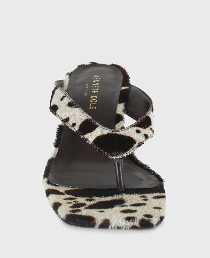 Kenneth Cole - Susannah Calf Hair Thong Wedge Sandal WOMENS SANDAL for Women