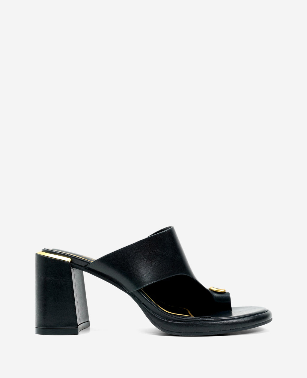 Kenneth Cole - Syndika Leather Stone Toe Ring Heeled Sandal WOMENS HEELS for Women 