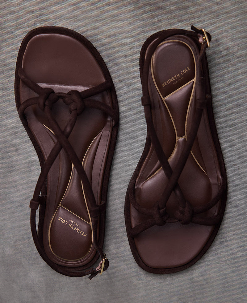 Kenneth Cole - Paria Suede Knot Detail Sandal WOMENS SANDAL for Women