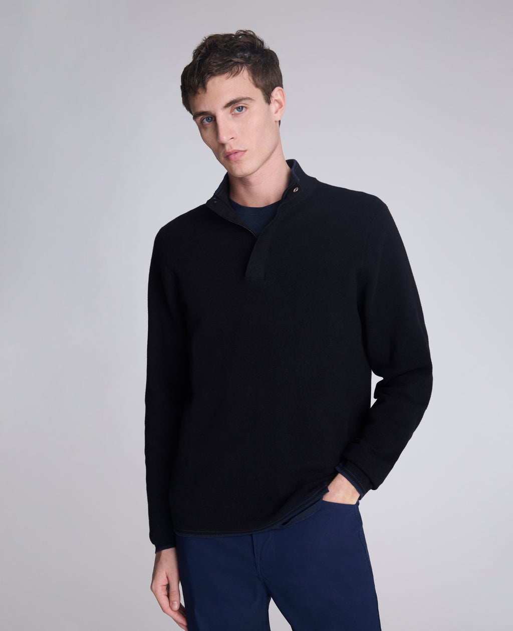 Kenneth Cole - Quarterzip Pullover Sweater MENS SWEATER for Men 