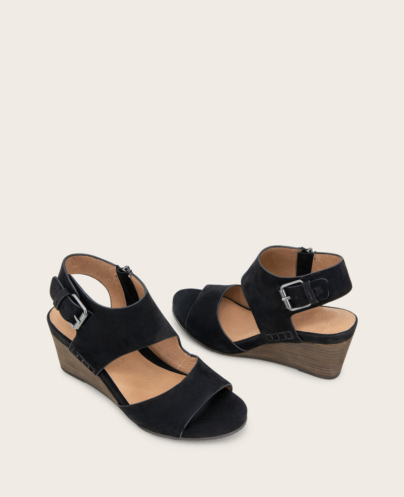 Kenneth Cole - GENTLE SOULS - Tilly Nubuck Wedge Sandal WOMENS SANDAL for Women