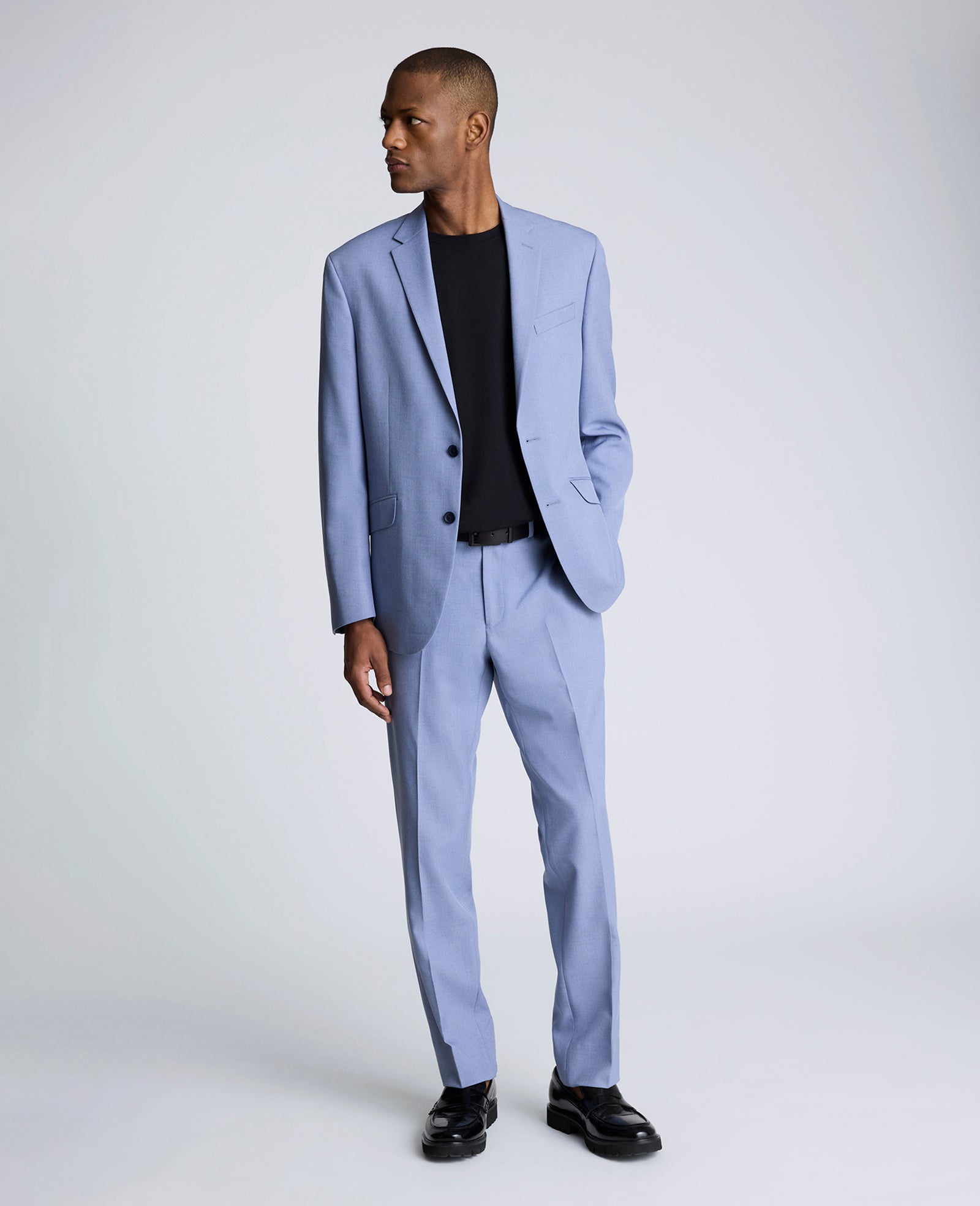 JL Suit Sky Blue Slim Fit