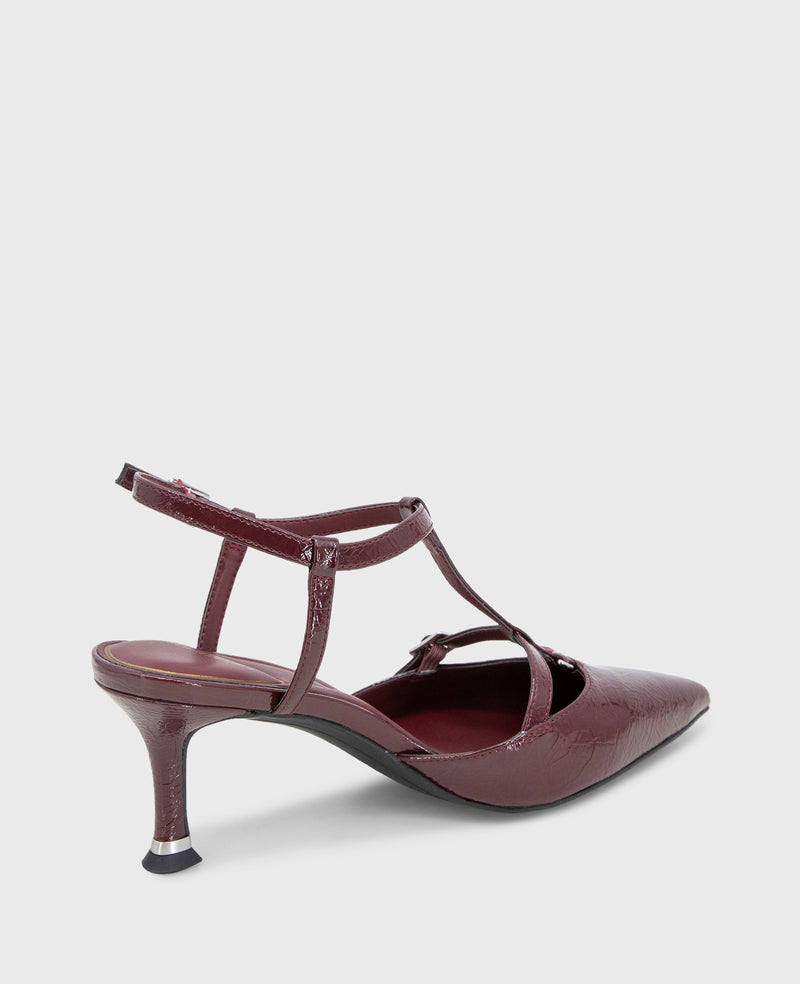 Kenneth Cole - Urka Crinkle Patent Slingback Heel WOMENS HEELS for Women