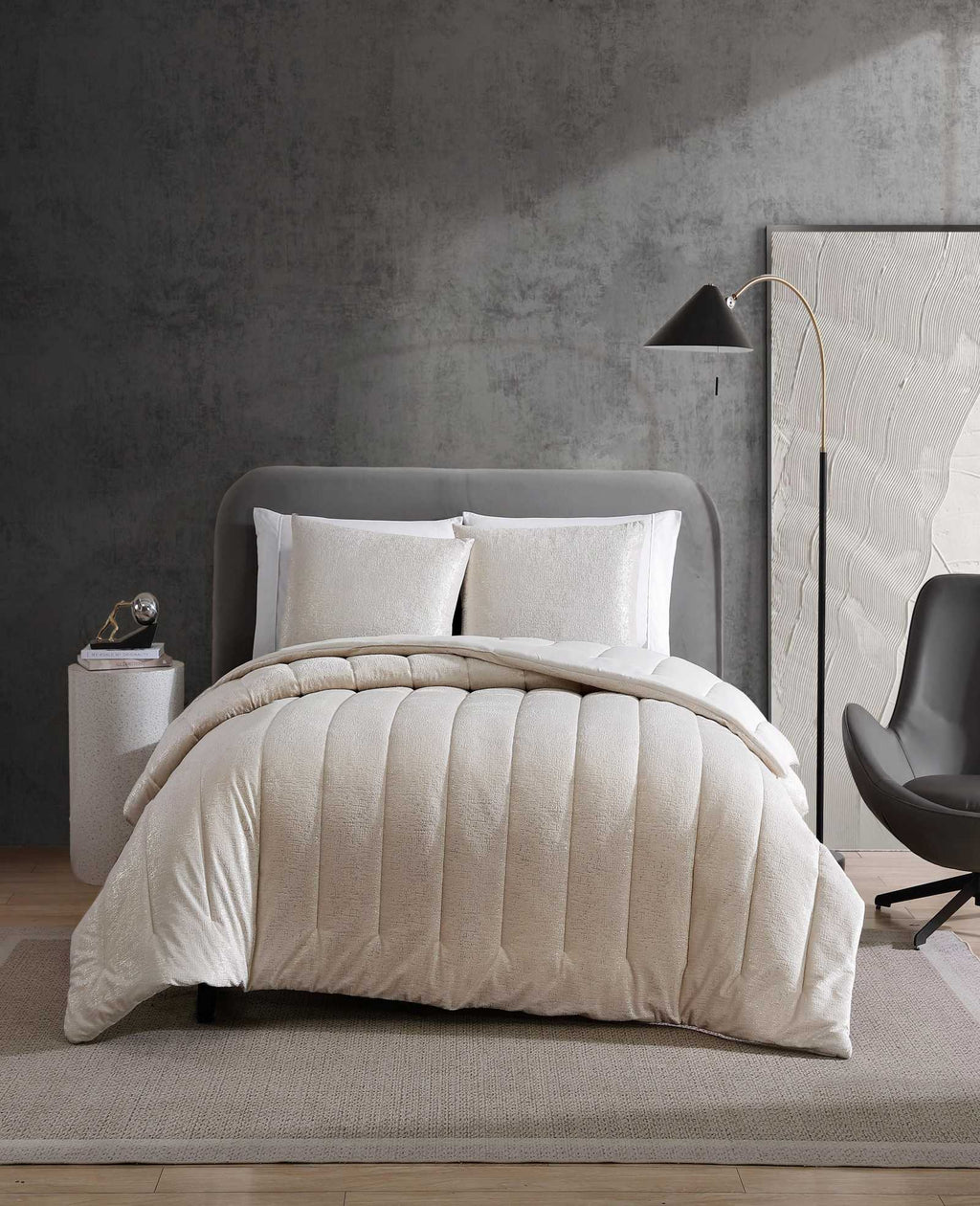 Kenneth Cole - Banks Natural Comforter-Sham Set Bedding 