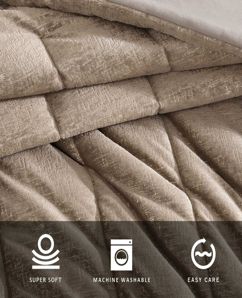 Kenneth Cole - Banks Natural Comforter-Sham Set Bedding