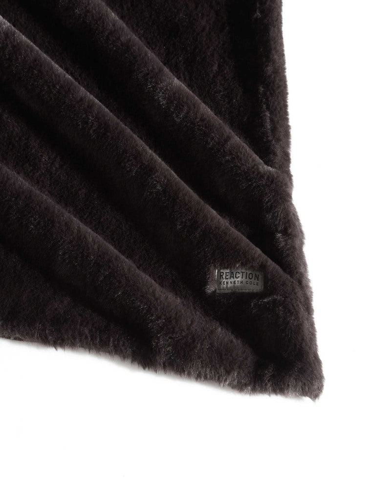 Kenneth Cole - Faux Fur Solid Throw Blanket Bedding