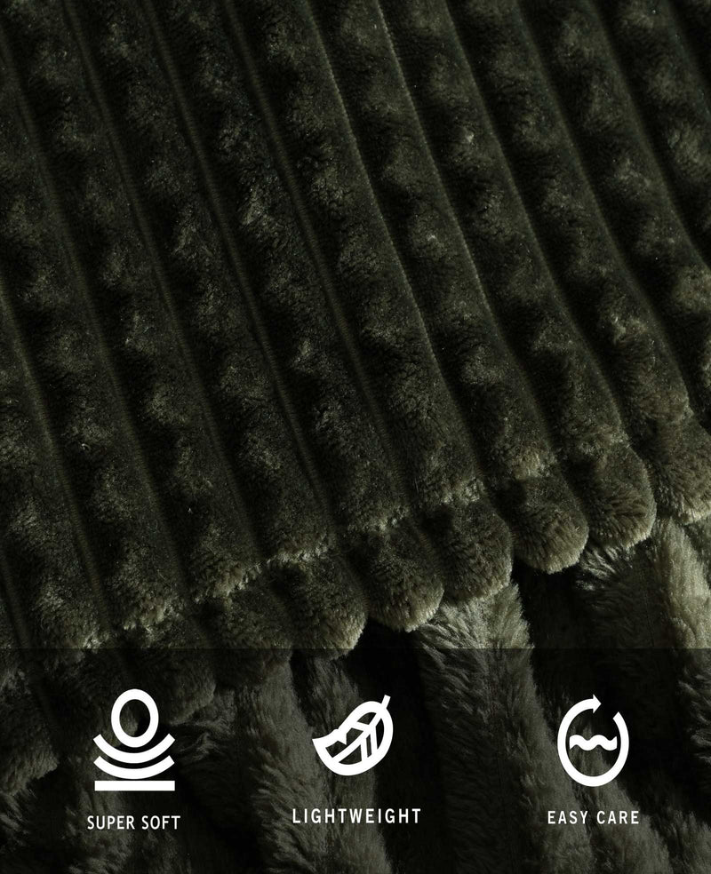 Kenneth Cole - Textured Solid Throw Blanket Bedding