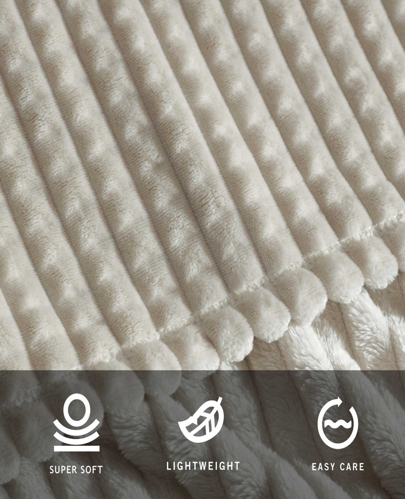 Kenneth Cole - Textured Solid Throw Blanket Bedding